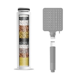 Shower Head Filter for Handheld Shower Head, 1 Pack Replacement Water Softener Filters for Hard Water - Remove Chlorine and Harmful Substances to Protect Your Skin & Hair