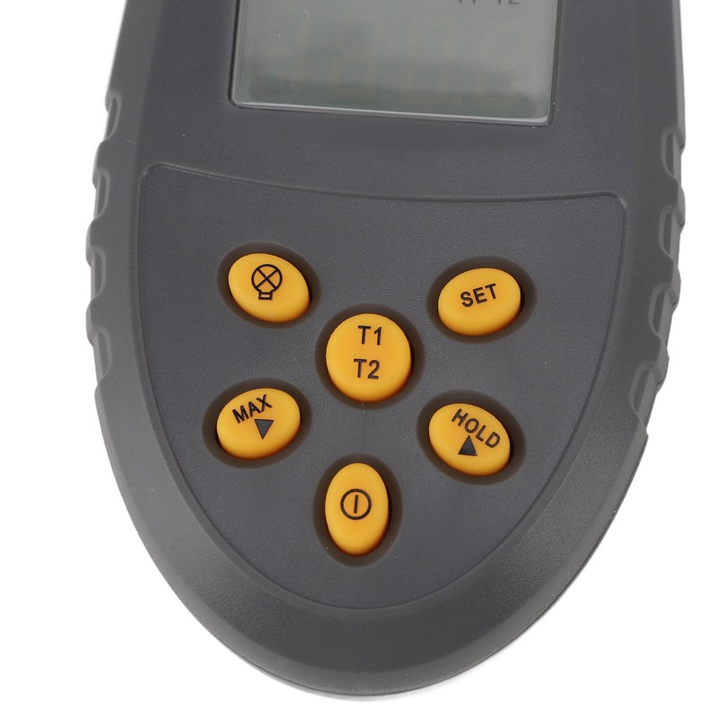 HS6802 Dual Channel Digital Thermometer Handheld High Accuracy LCD Display