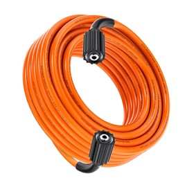 XENDY WASHER 1/4 Pressure Washer Hose 8M,Power Washer Hose Kink Free High Pressure Hose M22 14MM Solid Fittings Pressur Washer Replacement Hose Light Weight Orange XD