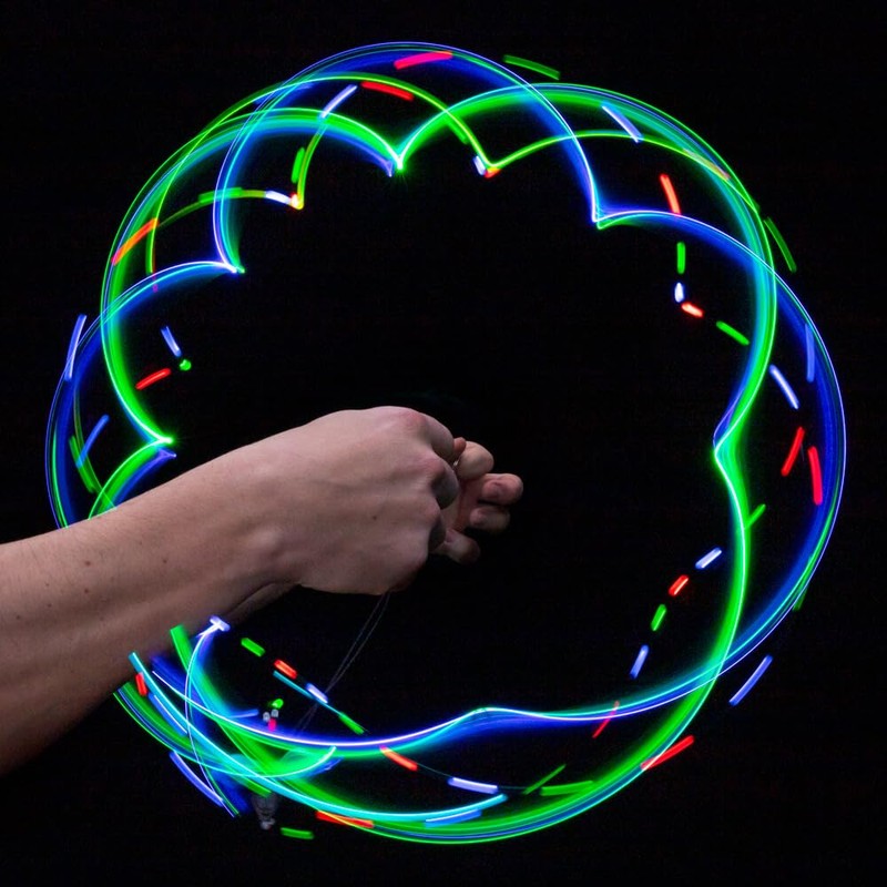 GloFX Team 8-LED Rave Double Orbit: True Color Orbital Flow