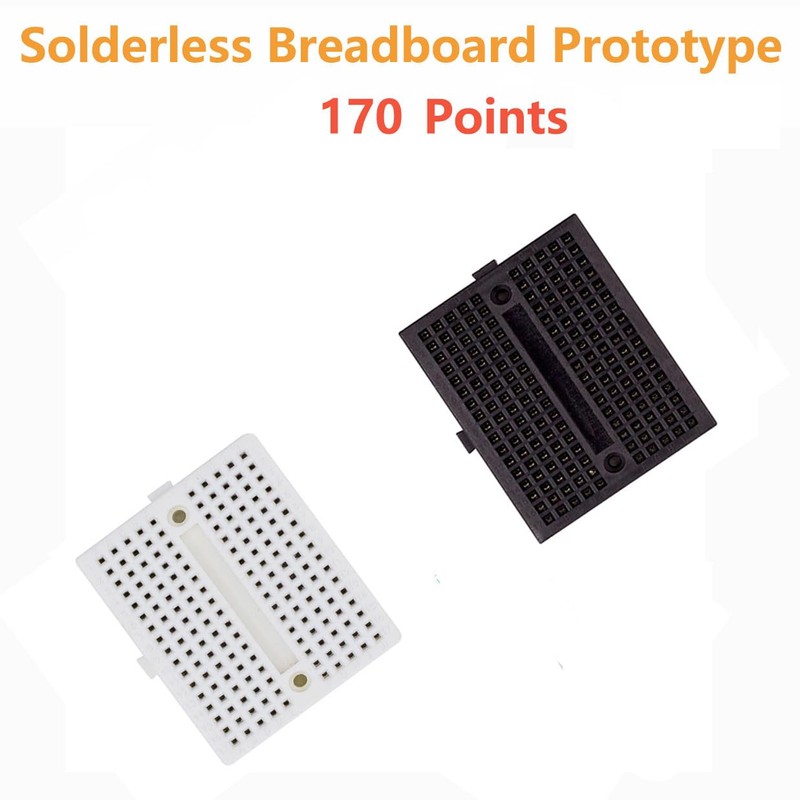 Pack of 6 Mini Breadboard 170 Tie Points Small Solderless