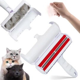 Pet Hair Remover and Reusable Lint Roller - Cat and Dog Hair Remover for Furniture, Couch, Carpet, Clothing and Bedding - Portable, Multi-Surface Fur Removal Tool