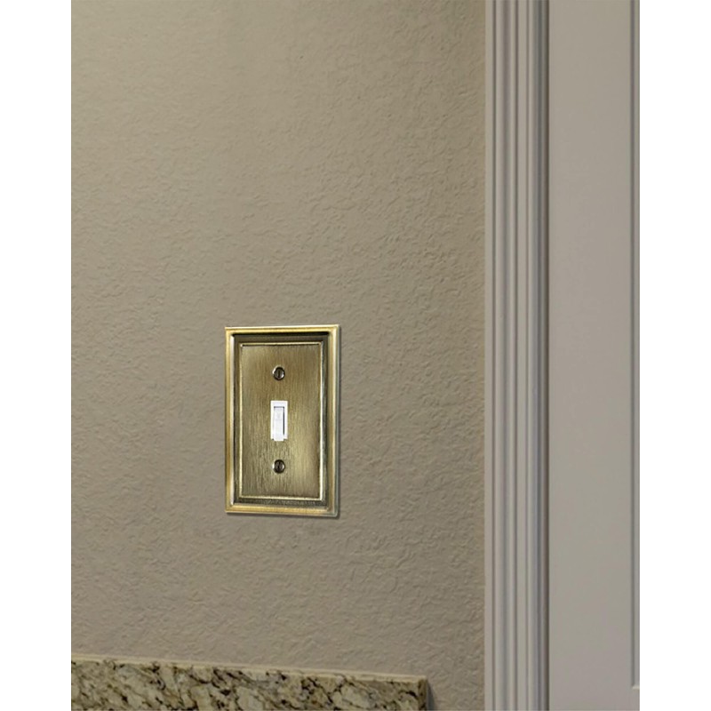 ZILLSEA 2-Pack Light Switch Covers, Single Toggle Switch Plate Cover,