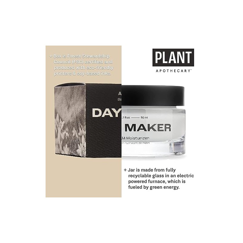Plant Apothecary Day Maker Daily Moisturizer with Vitamin E, Edelweiss,
