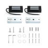 QWORK Electric Magnetic Lock, 2 Pack 60kg 130LBs Holding Force