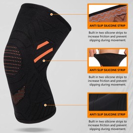 Yasdyri Knee Support for Women and Men Knee Brace for Arthritis, Tendinitis, Meniscus Tear,Ligament Injury,ACL,MCL, Compression Knee Sleeves 1 Pack (Black, S)