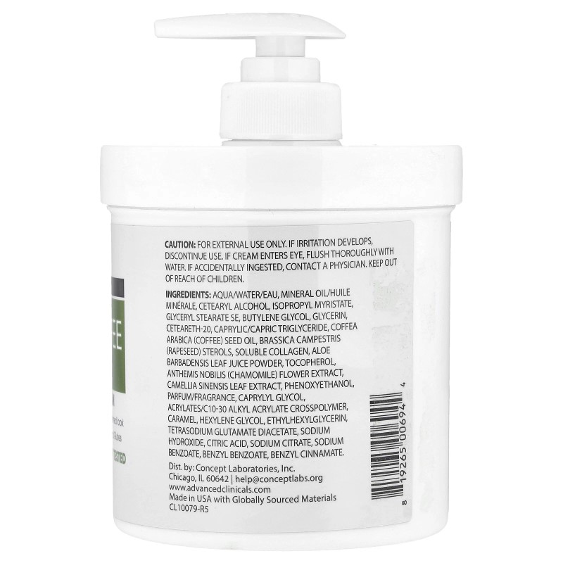 Aceite de grano de café verde, crema Thermo-Firming™, 16 oz
