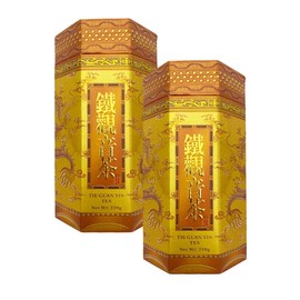Chinese Loose Tea Leaves (Oolong, Jasmine, Premium Green Tea, Tie Guanyin, Puer) (250g x2 Tins) (Tie Guanyin 鐵觀音茶)