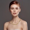 ZEETNIVI Chunky Necklace Layered Gold Choker For Women Stackable Statment