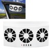 Car Exhaust Fan Solar Powered 3 Fans Ventilation Cooling Odor