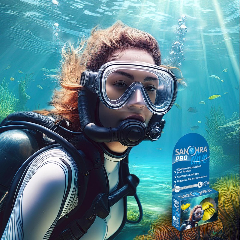 SANOHRA Pro Dive Ear Plugs - Reliable Protection When Diving