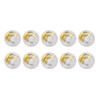 10pcs Round Gold Sequins Inflatable Drink Cup Holders Swimming Pool