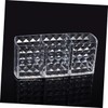 IWOWHERO Acrylic Transparent Makeup Brush Holder Stylish Cosmetic Storage Box