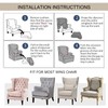 Eco-Ancheng Wingback Chair Slipcover 2 Piece Slipcovers for Wingback Chairs