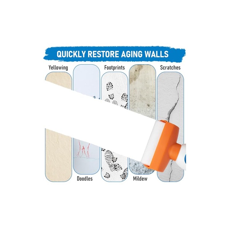 White Paint for Wall, 17.6 Floz Wall Touch Up Paint