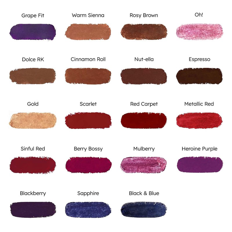 Ruby Kisses Lipstick, Matte Finish, Long-Lasting, Highly Pigmented, Smooth Apply,