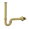 SEABEFORE Brass P Trap U-Shape 1 1/4 inch Sink Drain