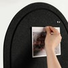 VABAMNA Arched Felt Bulletin Board 24" x 18", Grooved Edge