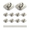 QWORK Laptop Cable Lock Anchor, 10 Pack Steel Desk Mount