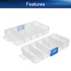 Yinpecly 10 Grids Single Buckle PP Component Storage Box Container