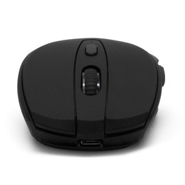 Vorago MO-306 Mouse Inalámbrico, Recargable, Iluminado, Hasta 2400 DPI, Clics Silenciosos, Ergonómico