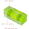 UMEI High Precision Mini Level Bubble, Three line Level Ball,