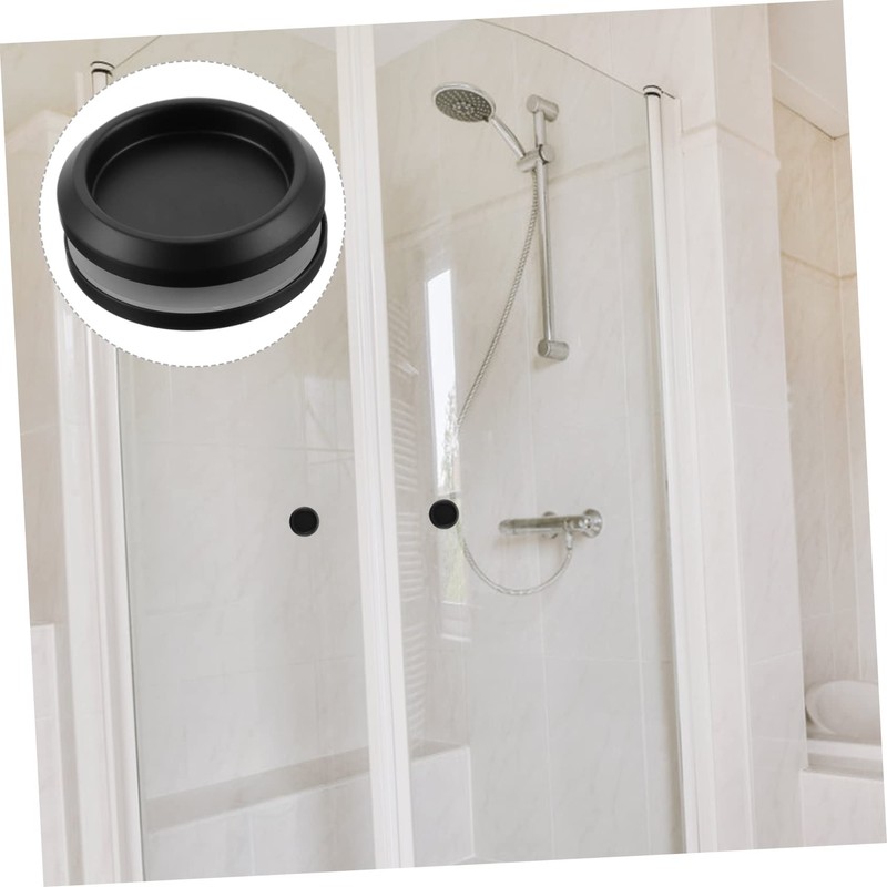 SHINEOFI 2Pcs Stainless Steel Shower Door Handle Circular Glass Door