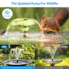 POPOSOAP 8W Solar Fountain Pump with Built-in 3000mAh Battery, Solar