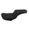 Unbranded 2-Up Driver Rear Seat Cushion Fit for Harley Dyna