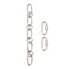 Aspen Creative, Satin Nickel, 21129-09-1, Steel Heavy Duty Chain &