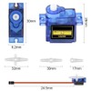 8 Pcs SG90 9G Micro Servo Motor Kit, Mini Servos