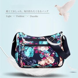 SIRAMO Women's Shoulder Bag, Cross-body, Lightweight, Multi-Storage, Multi-Layered and Pockets, Large Capacity Bag, M, M