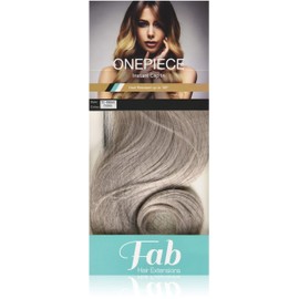 Fab One Piece Clip In Synthetic Heat Resistant Loose Waves Hair Extensions #4503 - Silver Grey