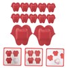 minkissy 50pcs Lip -shaped Patches Outdoor Patches