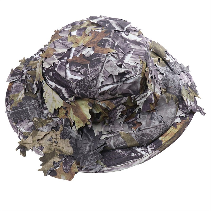 Huakunda Men's Boonie Hat Wide Brim Camouflage Rounded Hats Foldable