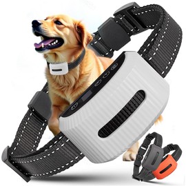 Mishayo Anti Bark Dog Collar - Shock, Beep & Vibration Modes - Smart No bark Collar for Small, Medium, Large Dogs - IP67 Waterproof, Rechargeable, Adjustable Sensitivity Training Collar
