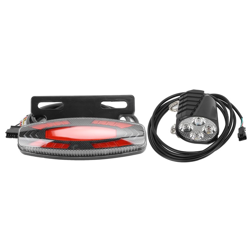 Bike Headlight Taillight Set High Brightness LED Front and Back