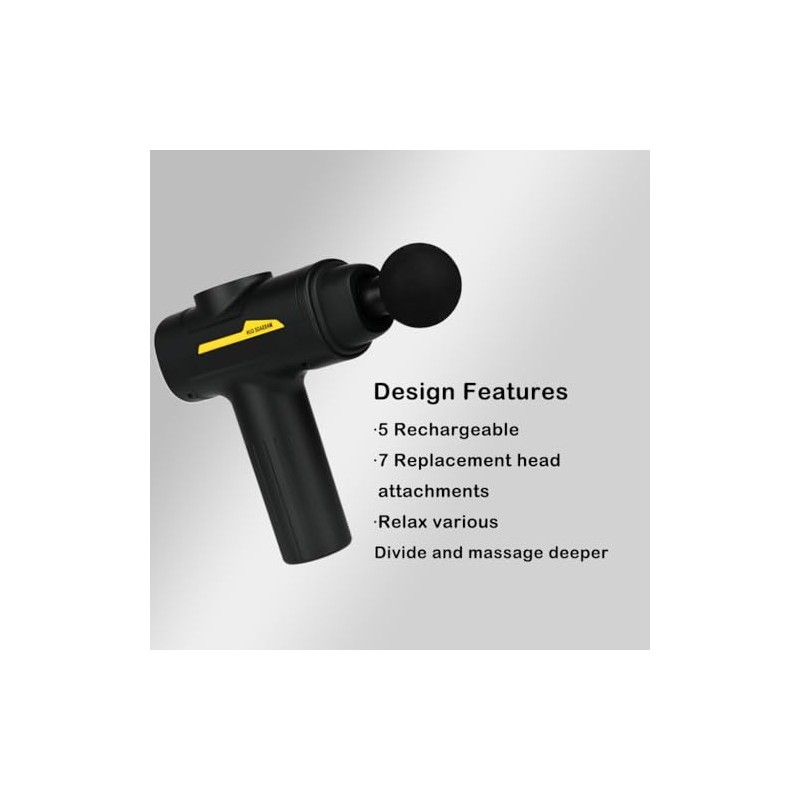 Hqynss Hqynss Deep Tissue Massage Gun: Muscle Percussion Massager with