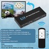 HDMI Multiviewer Switch 4x1, Quad Seamless Switcher 4 in 1