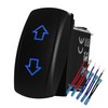 Waterproof Blue Led Up Down Momentary Rocker Switch 10 Pin
