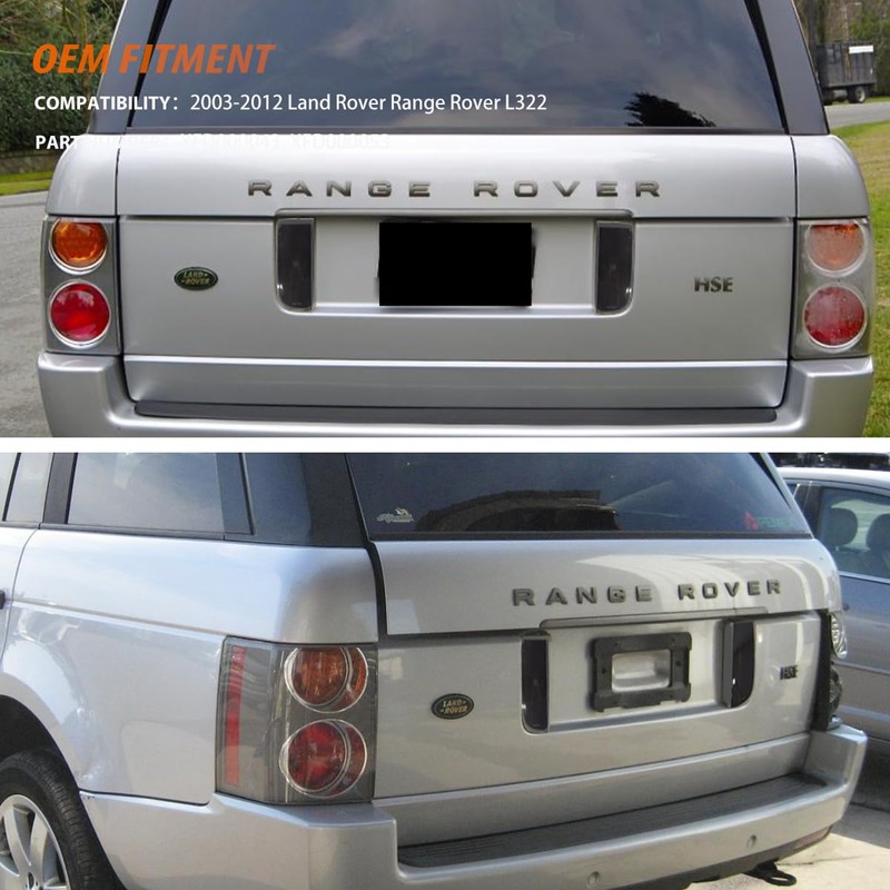 ADIIL Smoked Lens Tailgate Reverse Backup Lights Lamps For 2003-2012