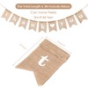 G2PLUS THANK YOU Burlap Bunting Bunting - 3 M Rustic