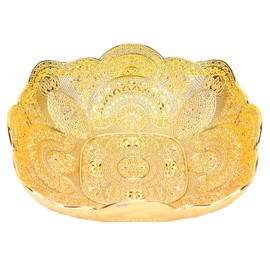 plplaaoo Fruit Basket,Fruit Bowl,European Style Peacock Pattern Fruit Basket for Kitchen,Luxurious European Zinc Alloy Fruit Bowl for Kitchen Counter,Metal Fruit Plates for Home,Office, Fruit Bow