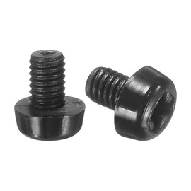 uxcell 100Pcs M3x4mm Threaded Nylon Phillips Cross Pan Head Machine Screws Bolts Black