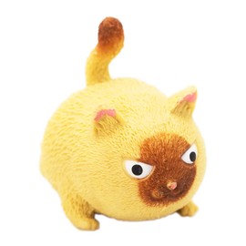 Devalier bzl-47-2 Cat Squeeze Funny Goods, Soft Children's Toy, Stress Relief, Toys, Gift Exchange, 11.5 x 8 x 11 (Tea Tiger)
