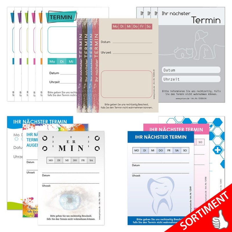 PRICARO One Line Ophthalmologist Appointment Pad (Pack of 20)