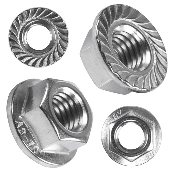 Topnorm24 - Flange Nut with Locking Toothing DIN 6923 Stainless