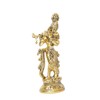 KridayKraft Lord Krishna Metal Statue,Krishna Murti Playing Flute for Temple