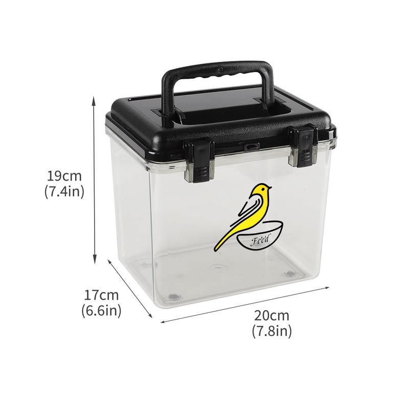 Bird Seed Storage Container Clear Bird Seed Container5Ib Indestructible Bird