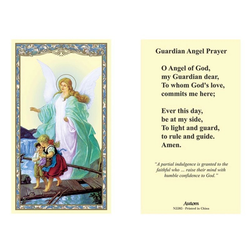 Guardian Angel Prayer- Laminated Holy Card
